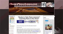 Desktop Screenshot of choose-piano-lessons.com