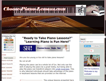 Tablet Screenshot of choose-piano-lessons.com